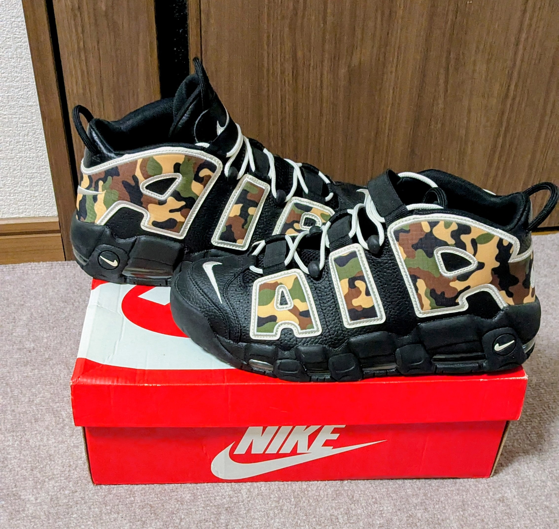NIKE AIR MORE UPTEMPO "BLACK CAMO"