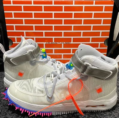 Off-White × Nike Air Force 1 Mid "White"