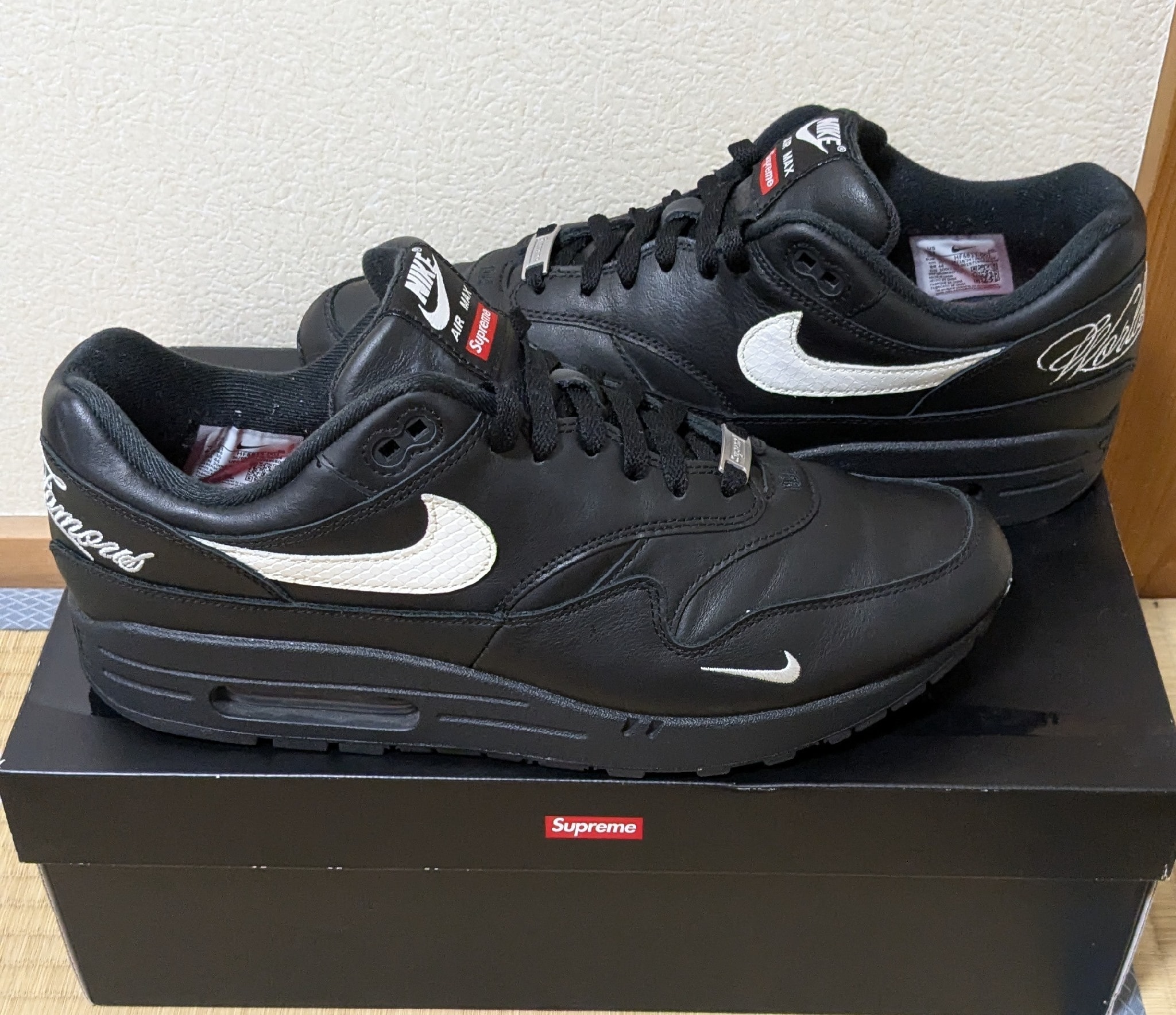 Supreme × Nike Air Max 1 '87 SP "Black" (25SS Week4)