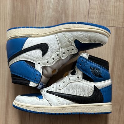Travis Scott × fragment design × Nike Air Jordan 1 Retro High OG SP "Military Blue"