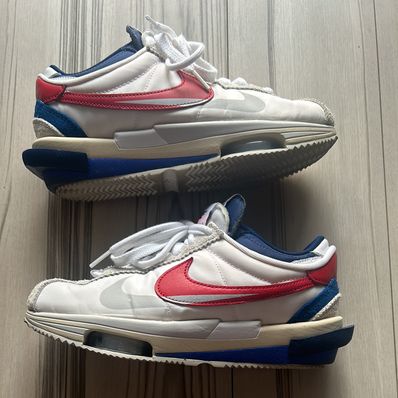 sacai × Nike Zoom Cortez "White and University Red"