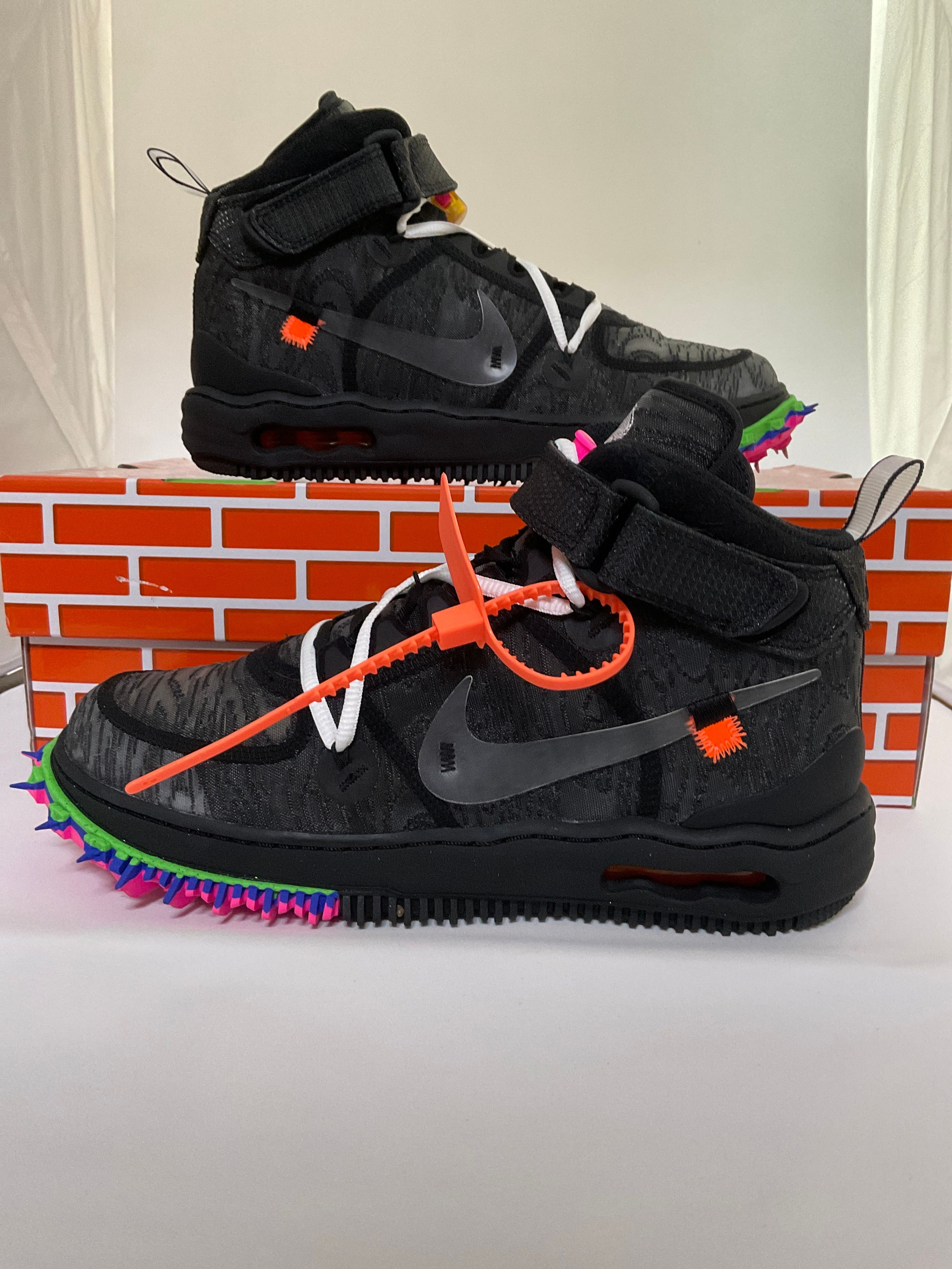 Off-White × Nike Air Force 1 Mid "Black"