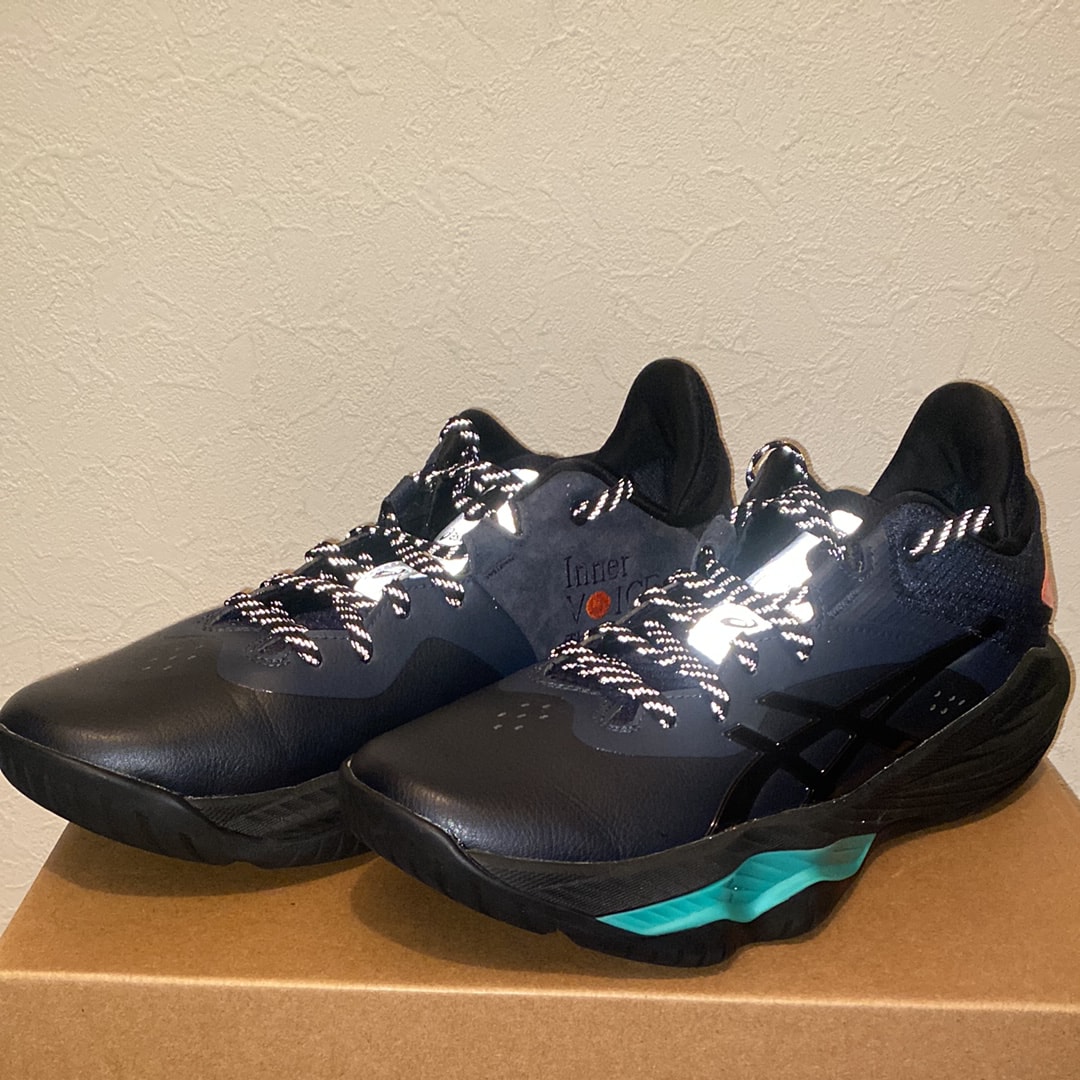 ボーラホリック × アシックス ノヴァ サージ ロー "ミッドナイト/オーロラグリーン"