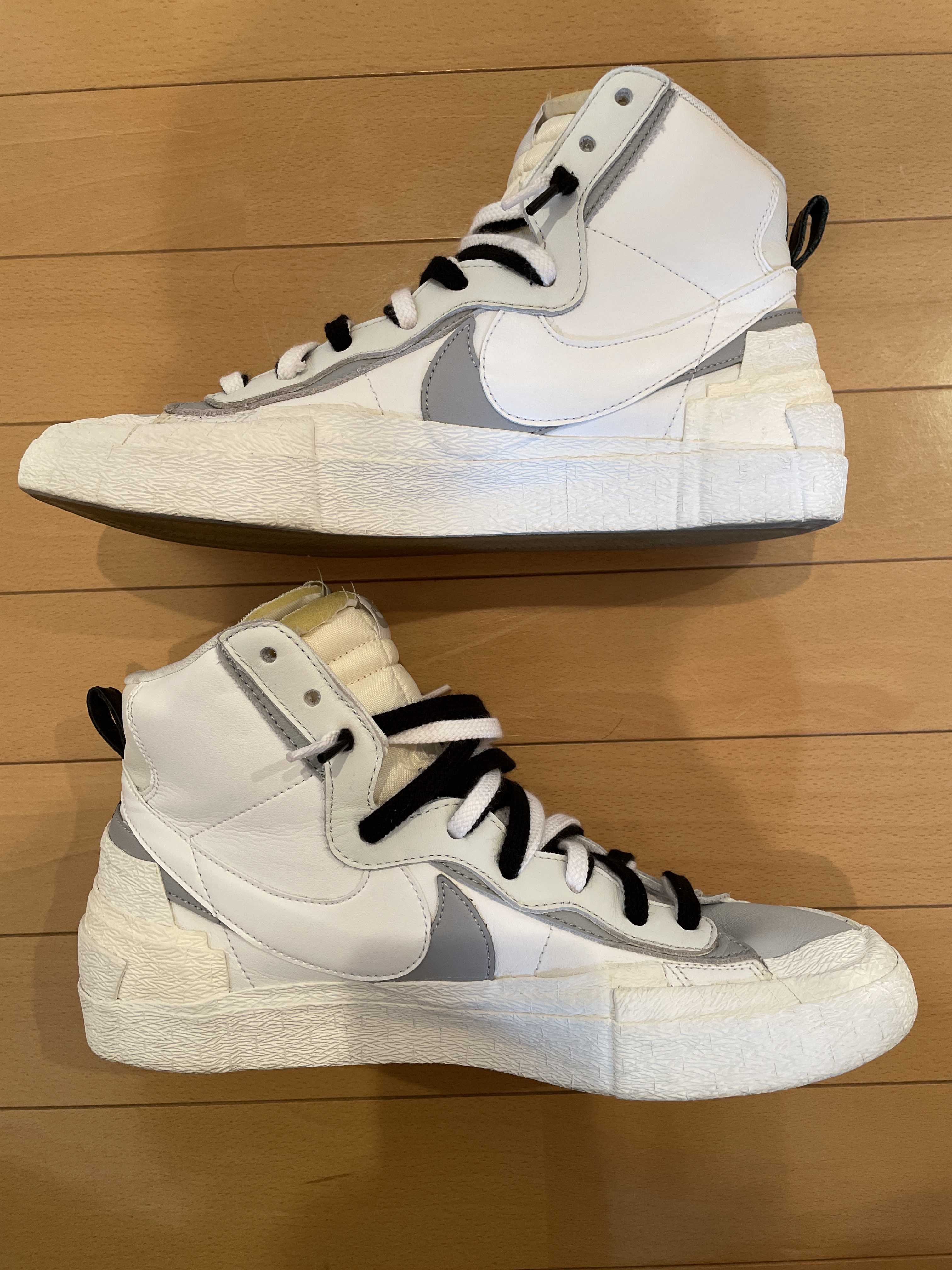 sacai × NIKE BLAZER MID "WHITE/WOLF GREY"