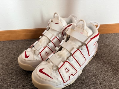 NIKE AIR MORE UPTEMPO "WHITE/VARSITY RED" (2021)