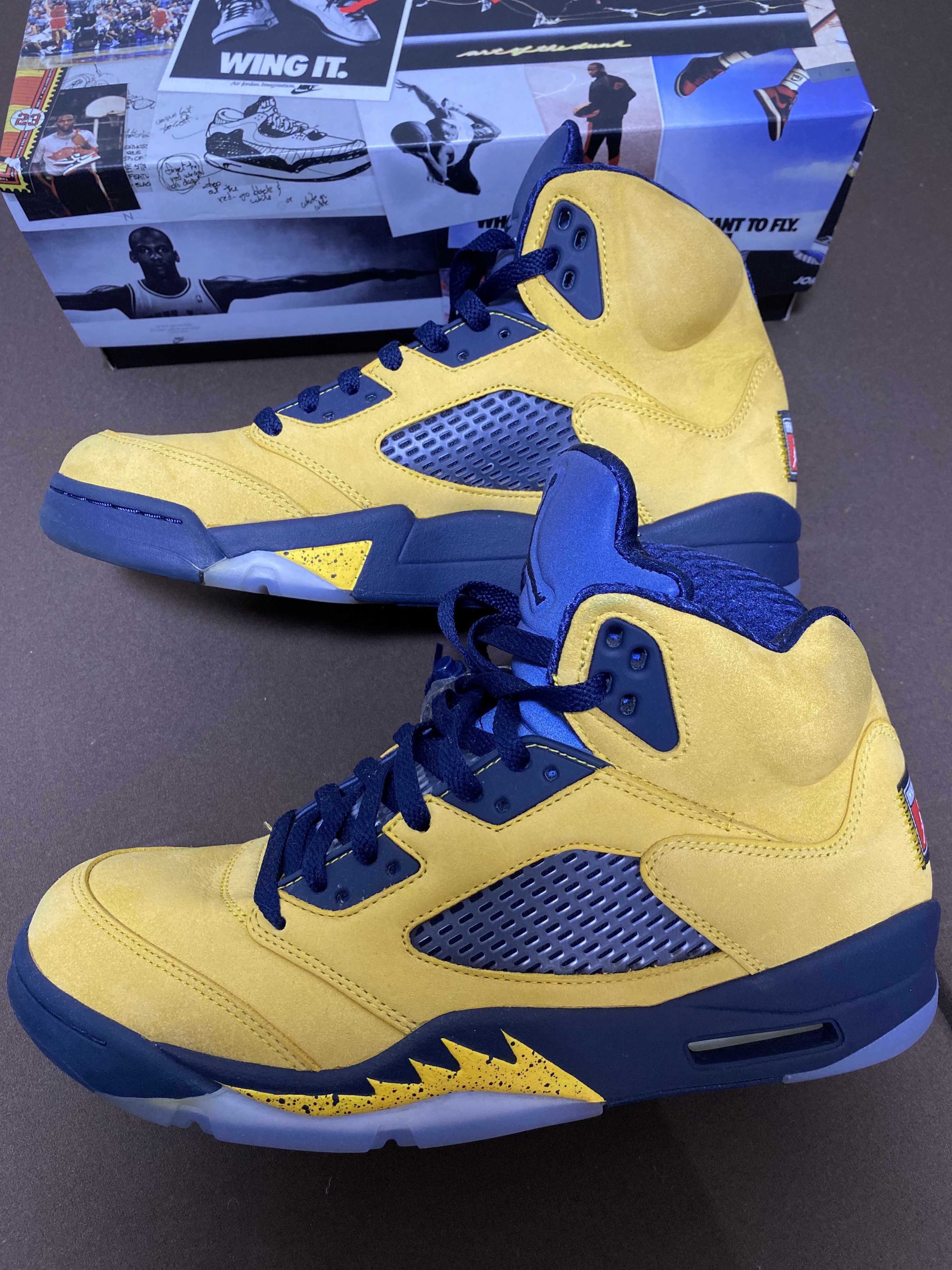 NIKE AIR JORDAN 5 "MICHIGAN"