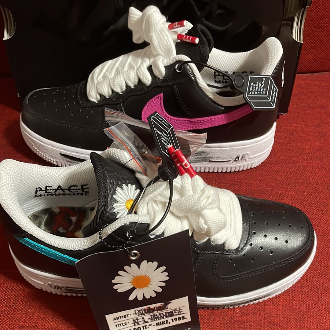 PEACEMINUSONE × Nike Air Force 1 Low '07 Para-Noise 3.0 "Black and Multi-Color" / G-DRAGON