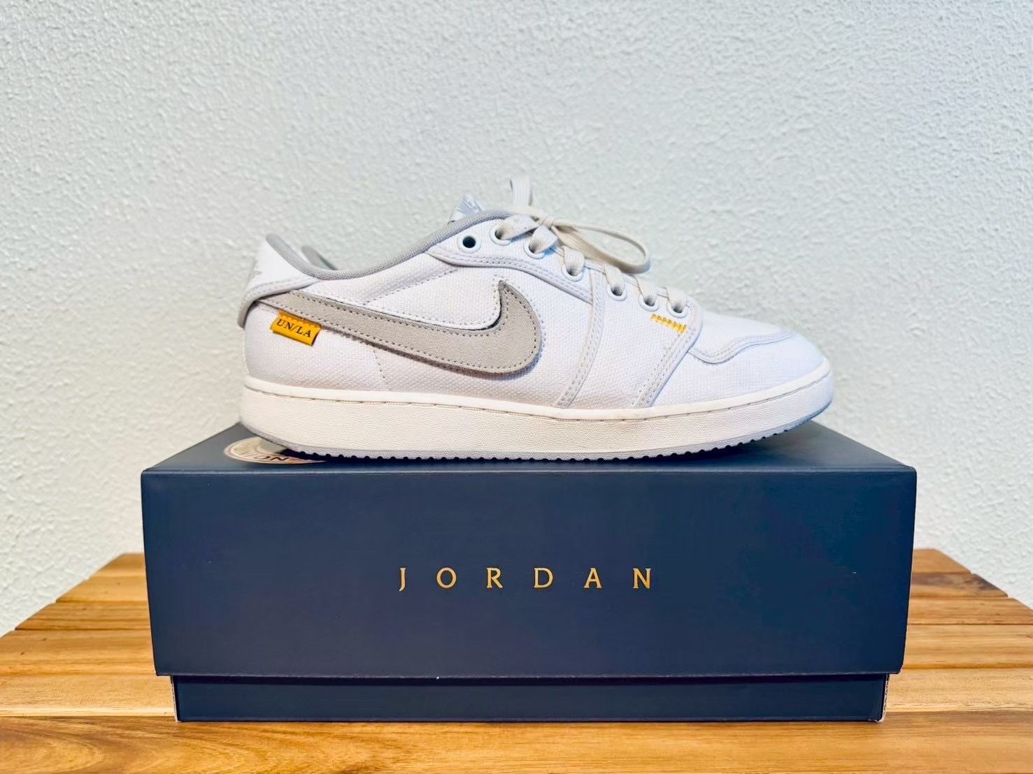 UNION × Nike Air Jordan 1 Low KO "White Canvas"