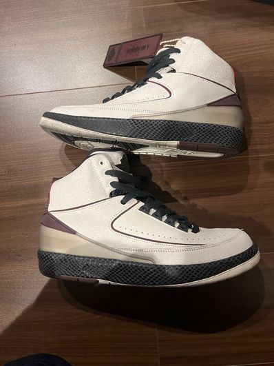 A Ma Maniere × Nike Air Jordan 2 "Airness/Sail and Burgundy"