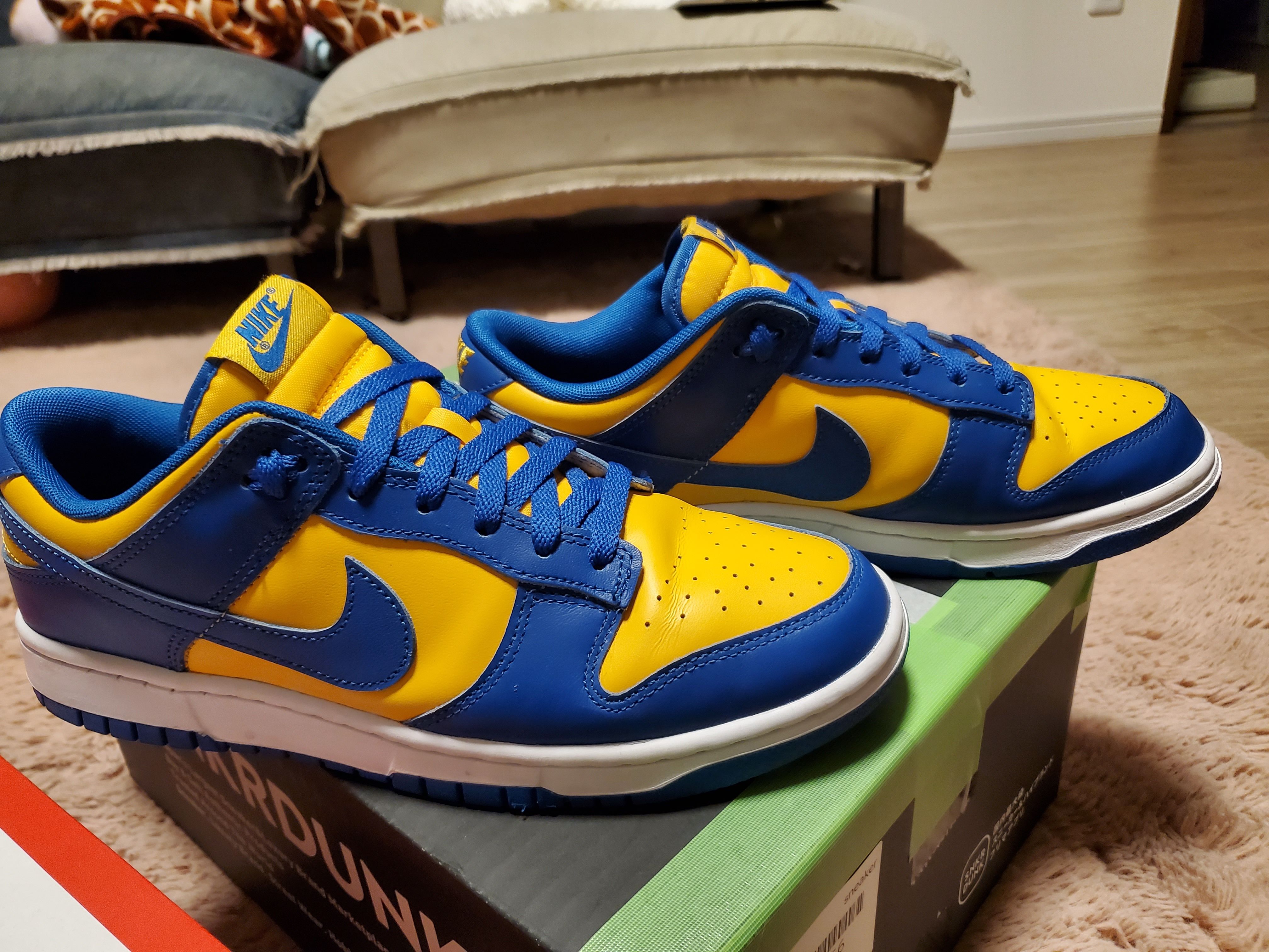 Nike Dunk Low "Blue Jay and University Gold"