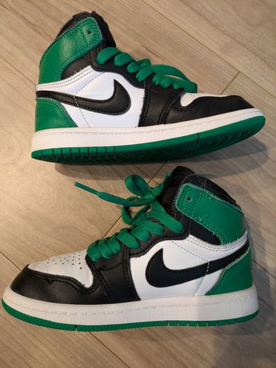 Nike PS Air Jordan 1 Retro High OG "Celtics/Black and Lucky Green" (2023)