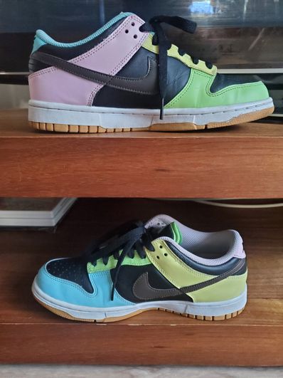 NIKE GS DUNK LOW SE "FREE 99" "DARK CHOCOLATE/COPA/PINK"