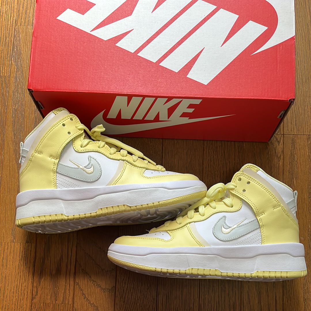 Nike Women's Dunk High Up "White/Citron Tint/Coconut Milk/Photon Dust"
