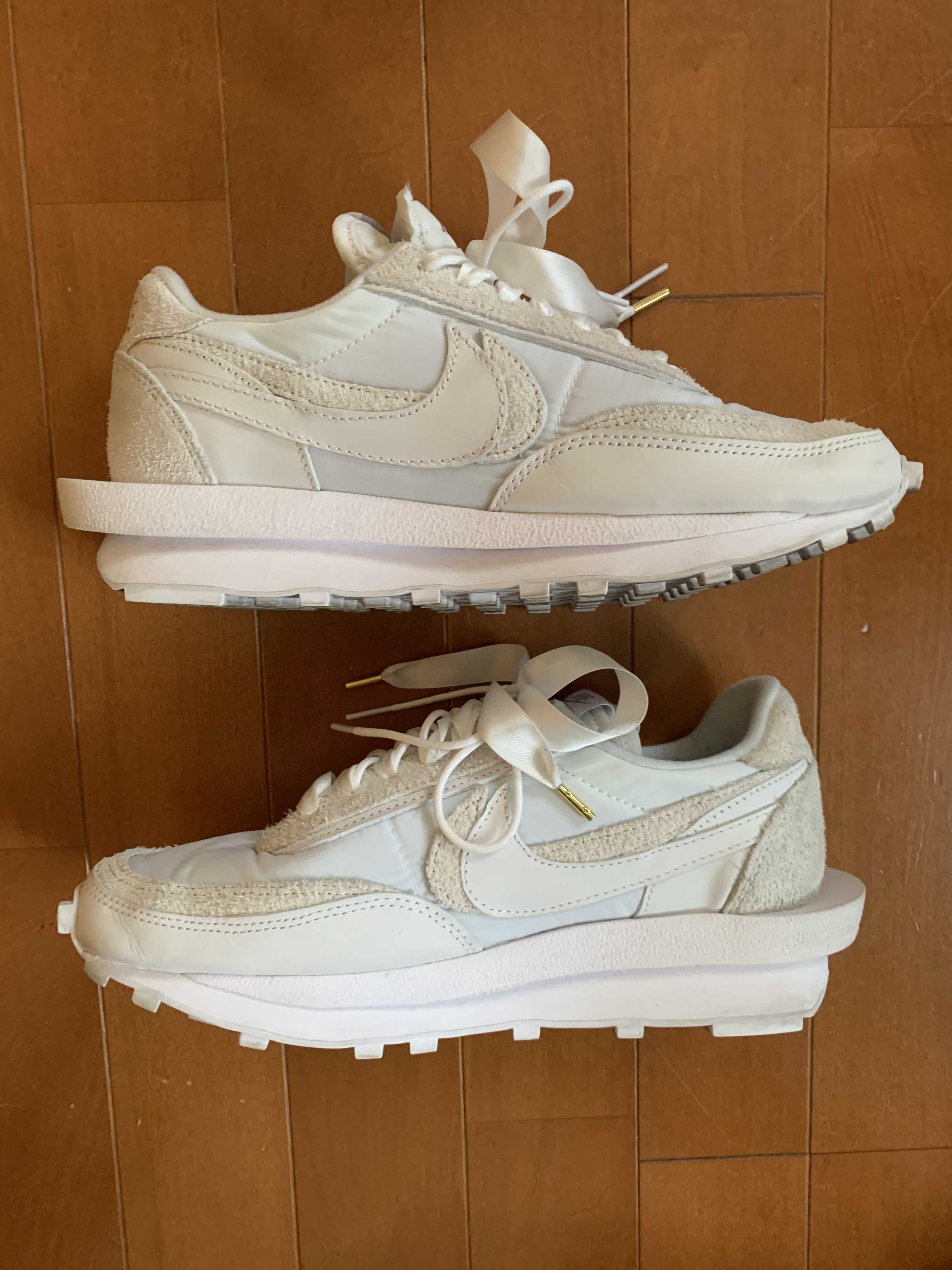 sacai × Nike LDV Waffle "Triple White"