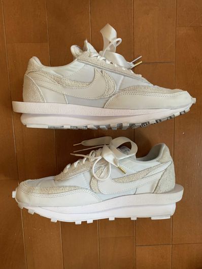 sacai × Nike LDV Waffle "Triple White"