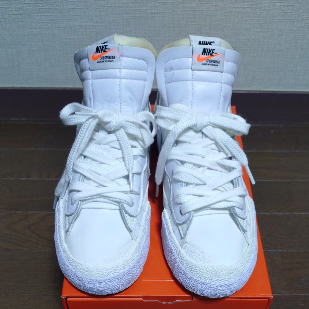 sacai × Nike Blazer Low "White Patent Leather"