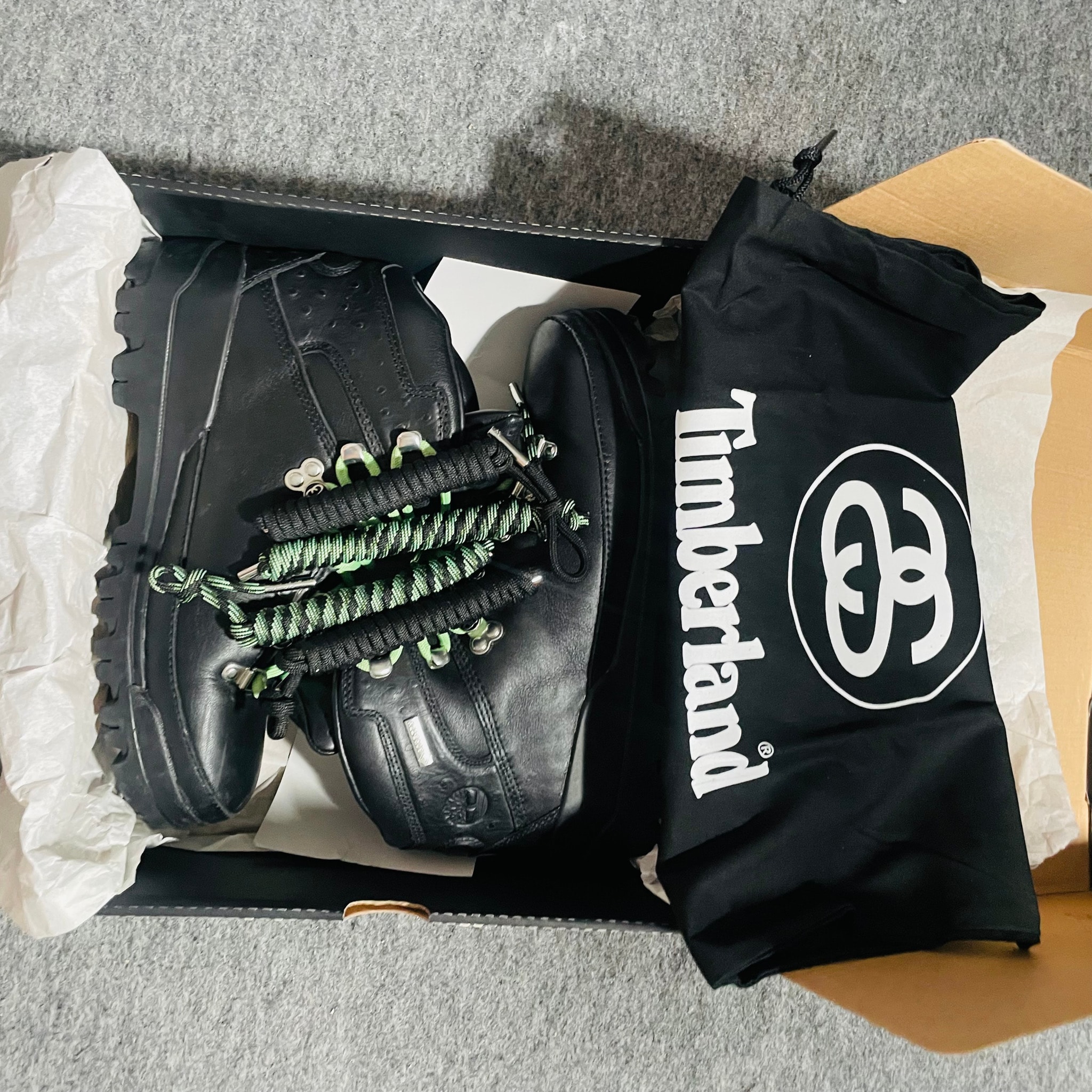 Stussy × Timberland GORE-TEX World Hiker Boot "Black"