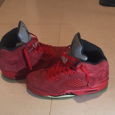 Nike Air Jordan 5 Ratro "Red Suede"