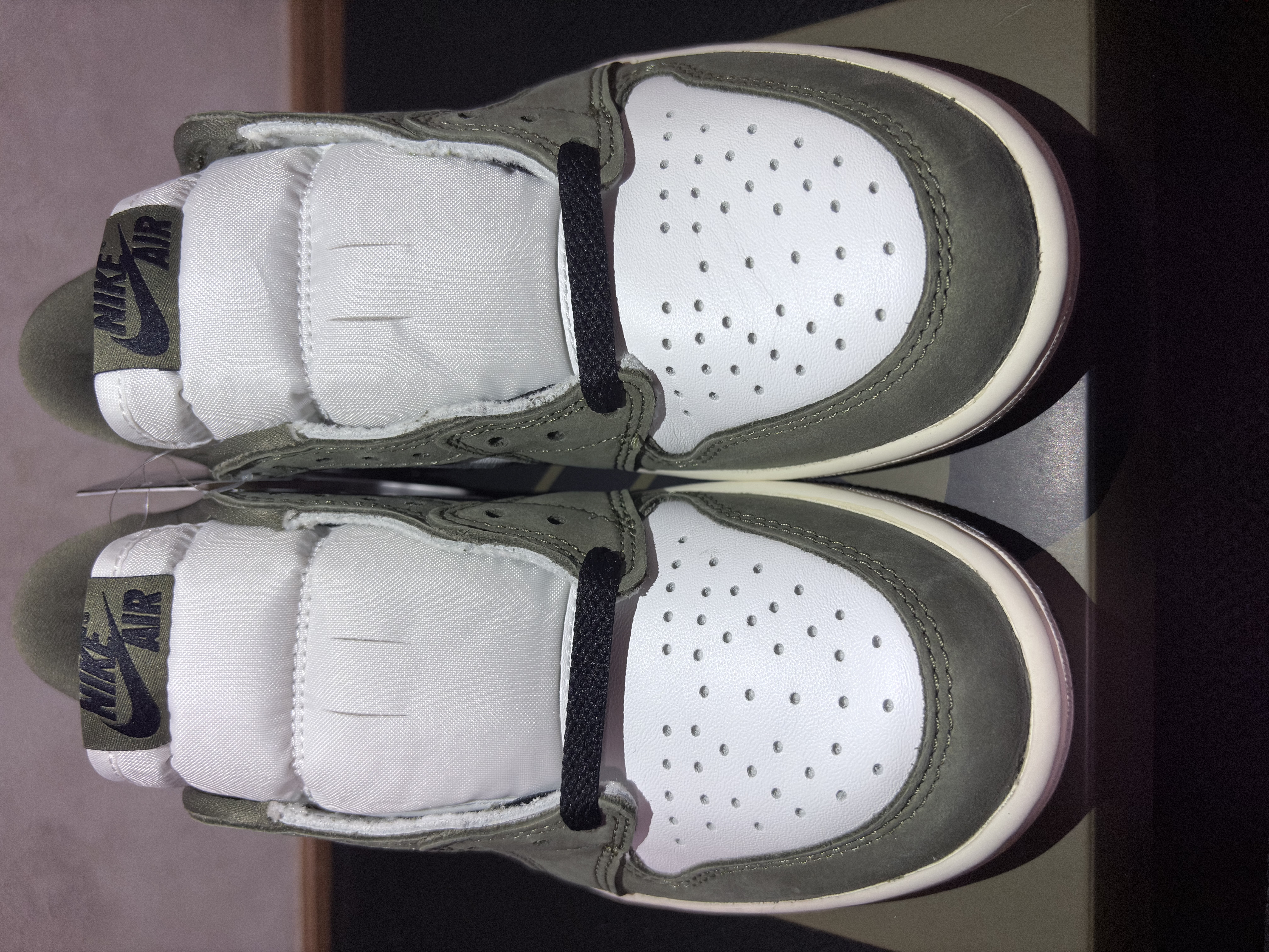 Nike Air Jordan 1 Low OG "Medium Olive and Summit White"