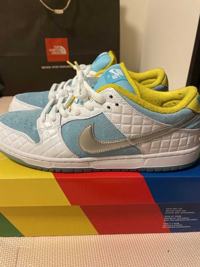 FTC × Nike SB Dunk Low "White/Blue"