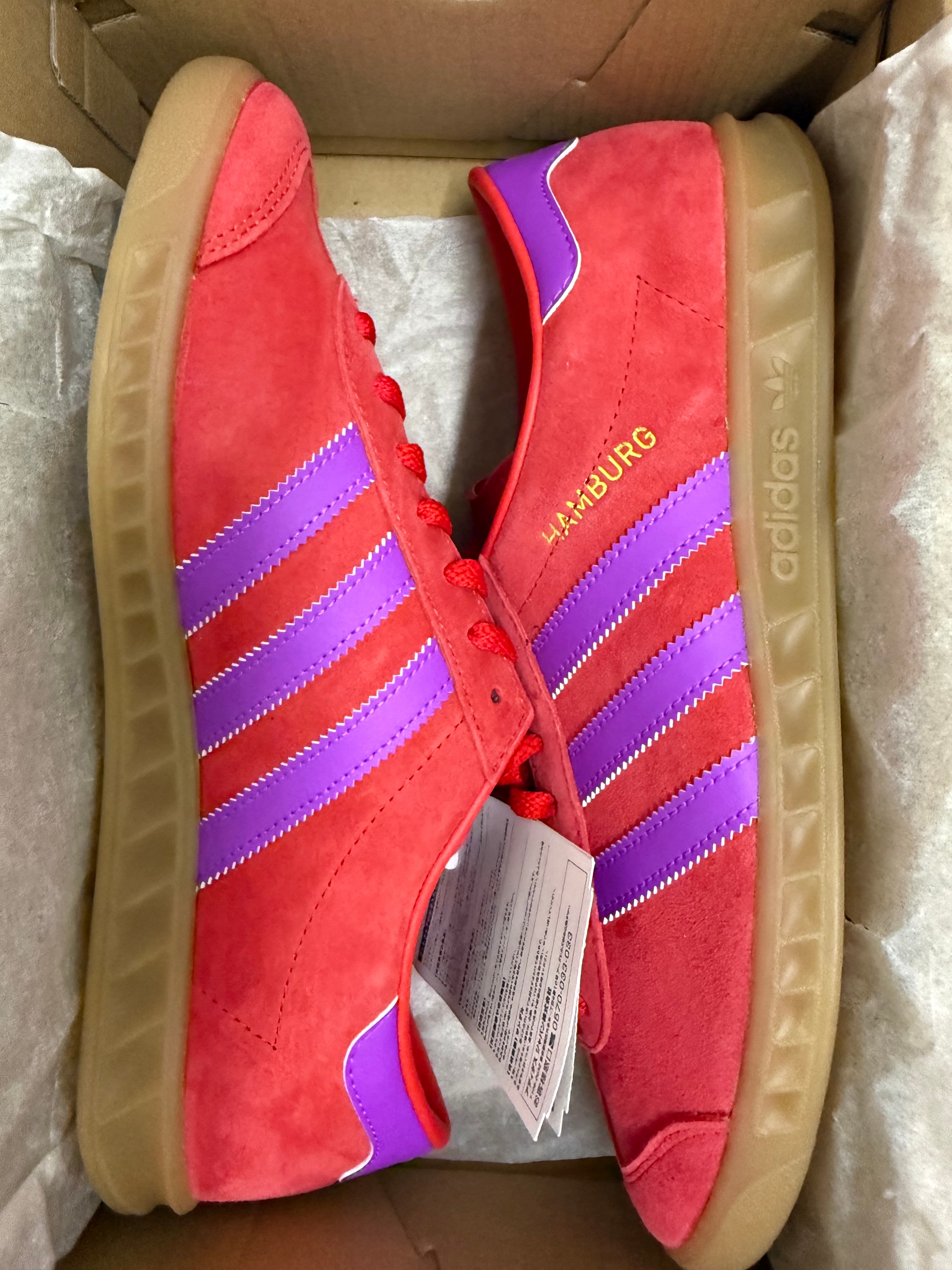 adidas Women's Hamburg "Red/Purple Burst/Gum"