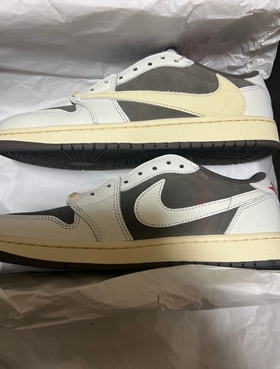 Travis Scott × Nike Air Jordan 1 Low OG SP "Reverse Mocha/Sail and Ridgerock"