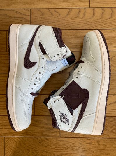 A Ma Maniere × Nike Air Jordan 1 Retro High OG "Sail and Burgundy"
