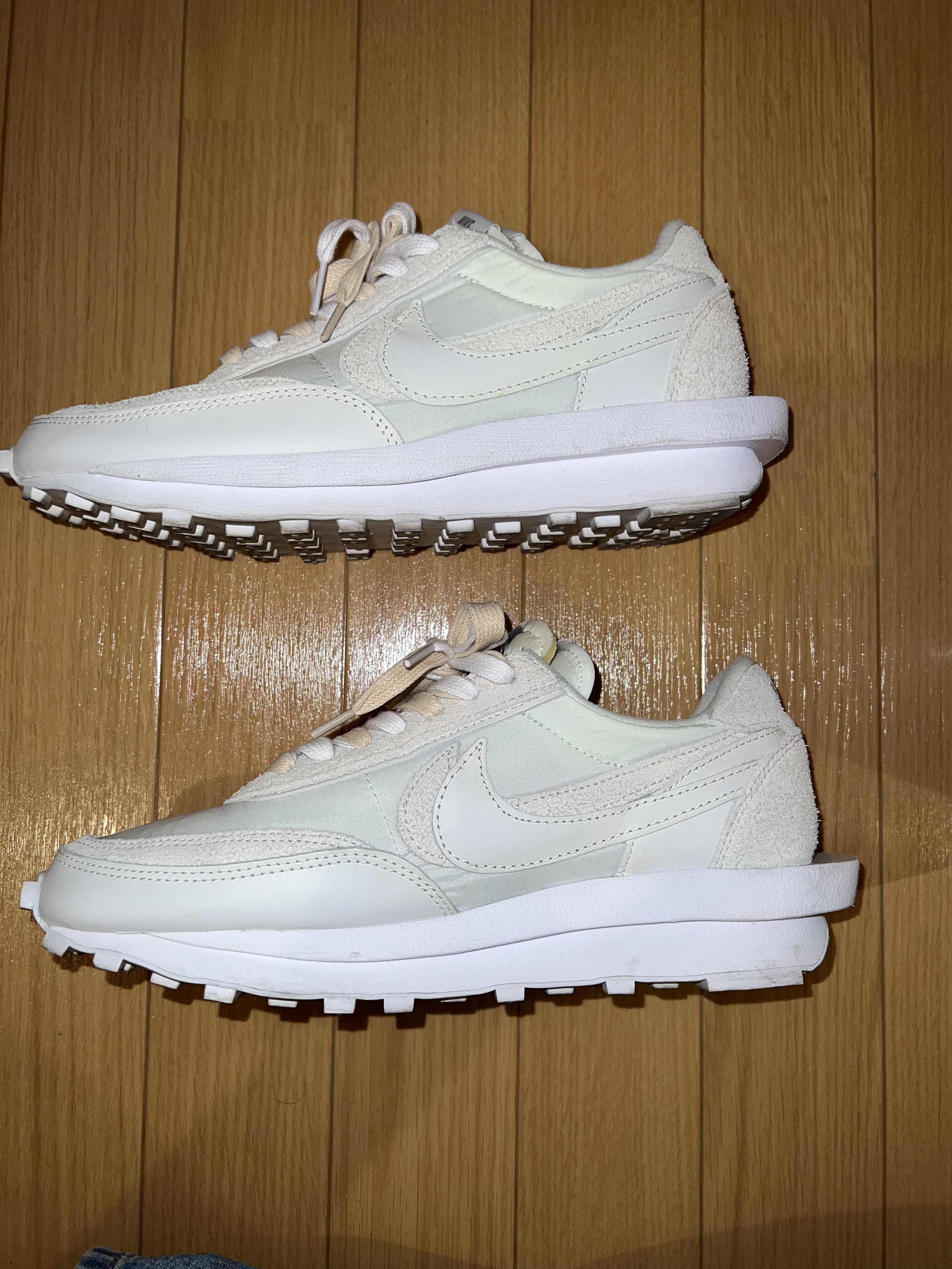 sacai × Nike LDV Waffle "Triple White"