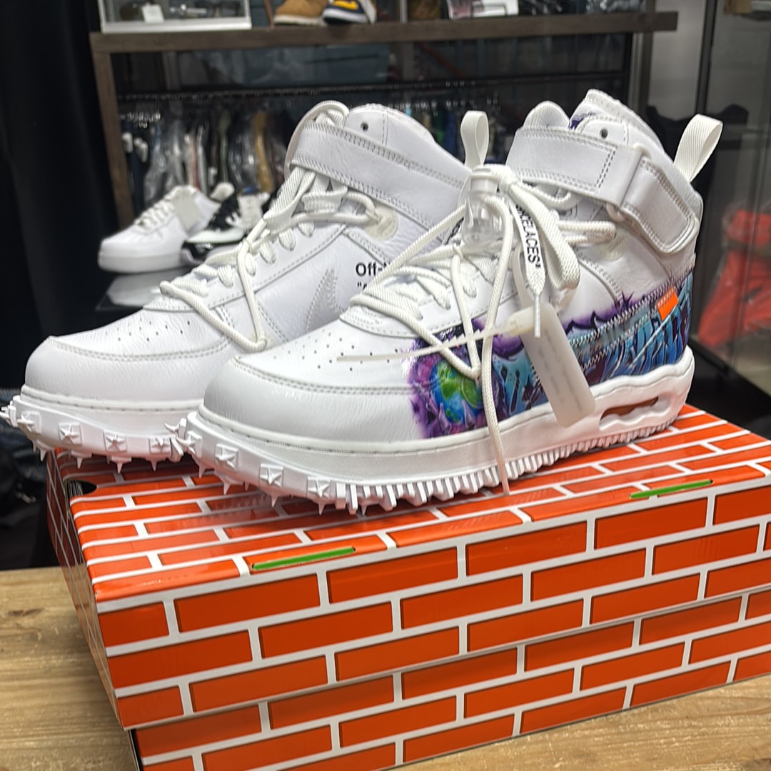 Off-White × Nike Air Force 1 Mid "Graffiti"