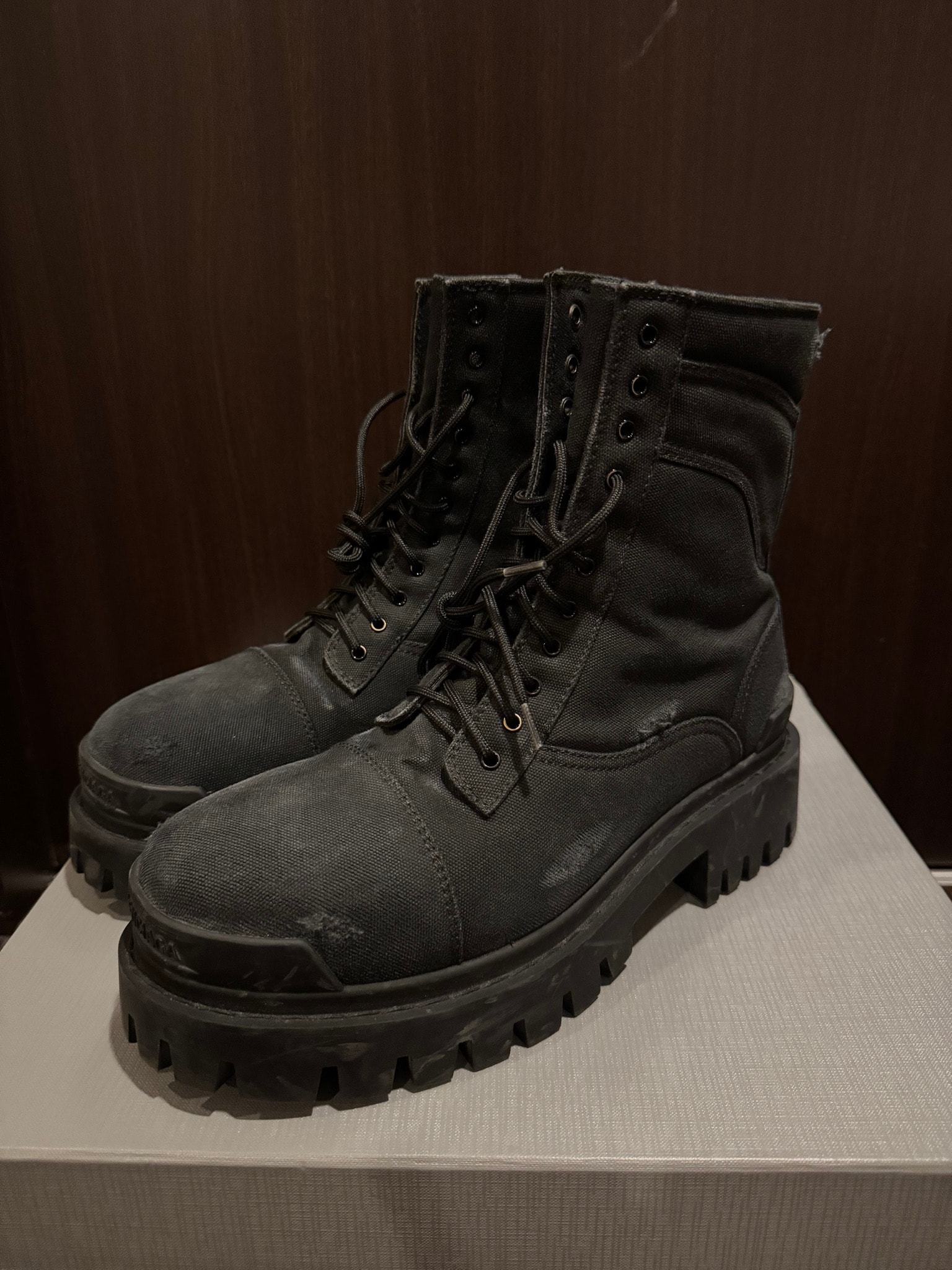 BALENCIAGA Combat Strike Boot "Black"