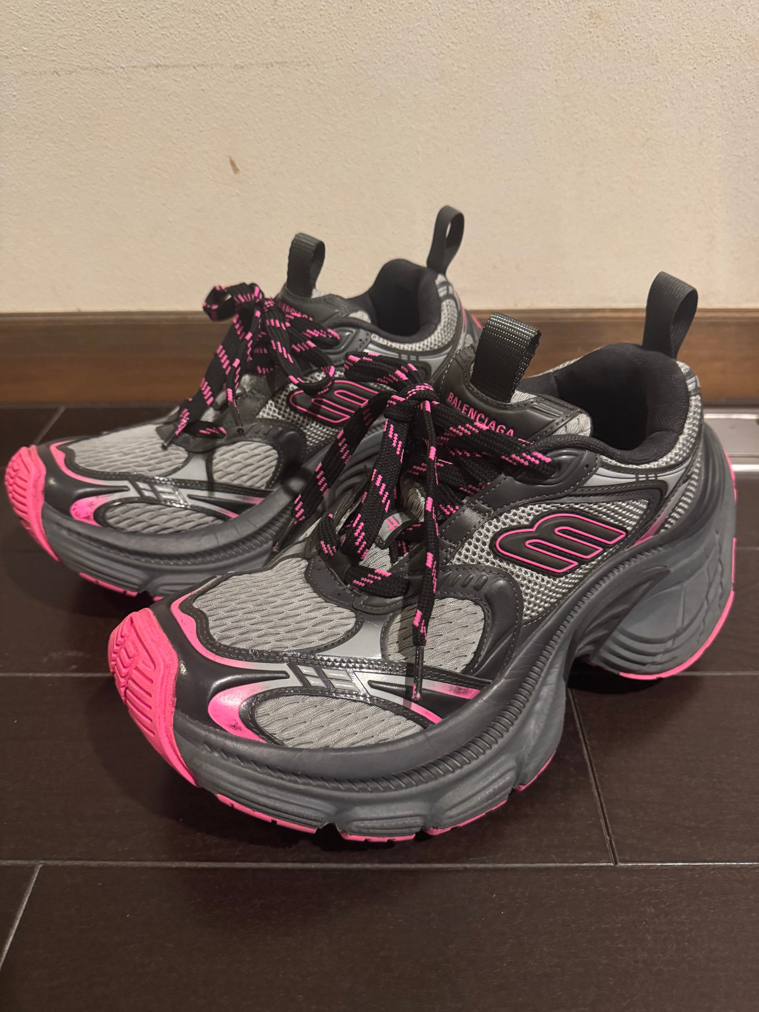 BALENCIAGA Women's 10XL Sneaker "Grey/Pink/Black"