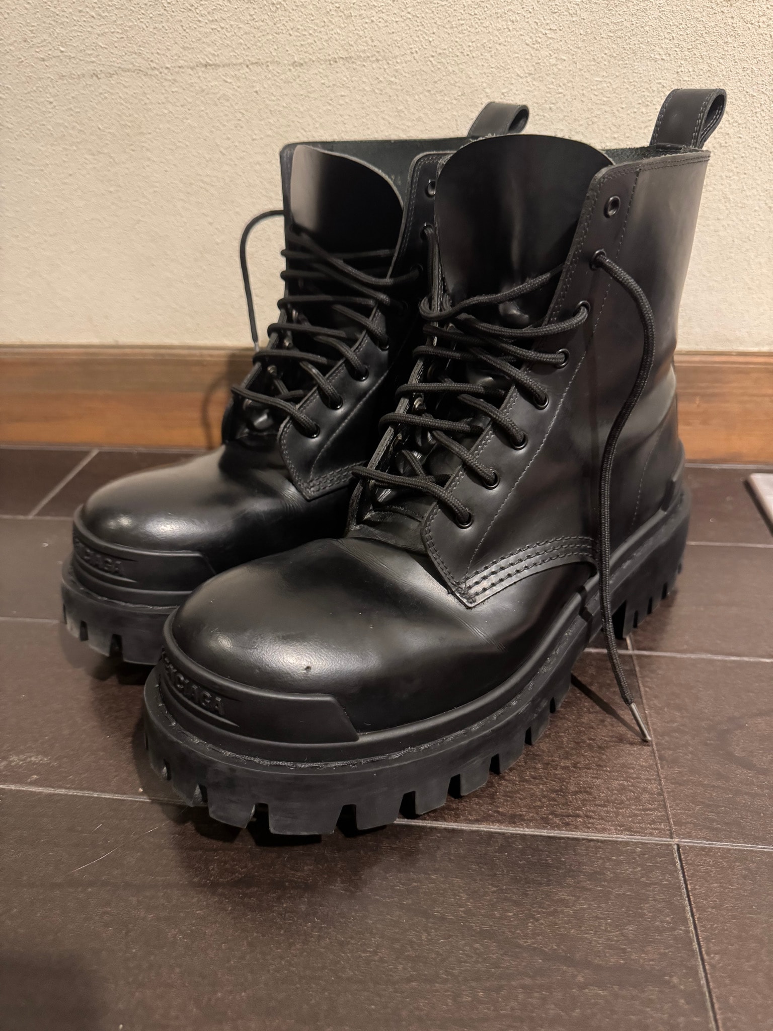 BALENCIAGA Strike Amphibian Boot "Black"
