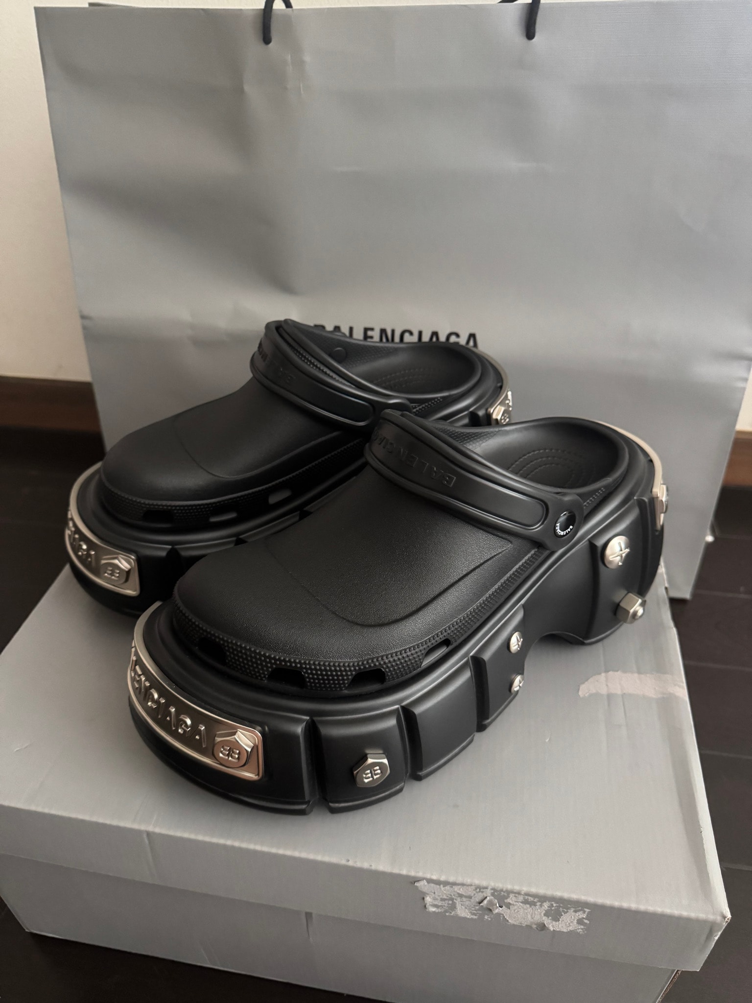 BALENCIAGA × Crocs HardCrocs Mule "Black"