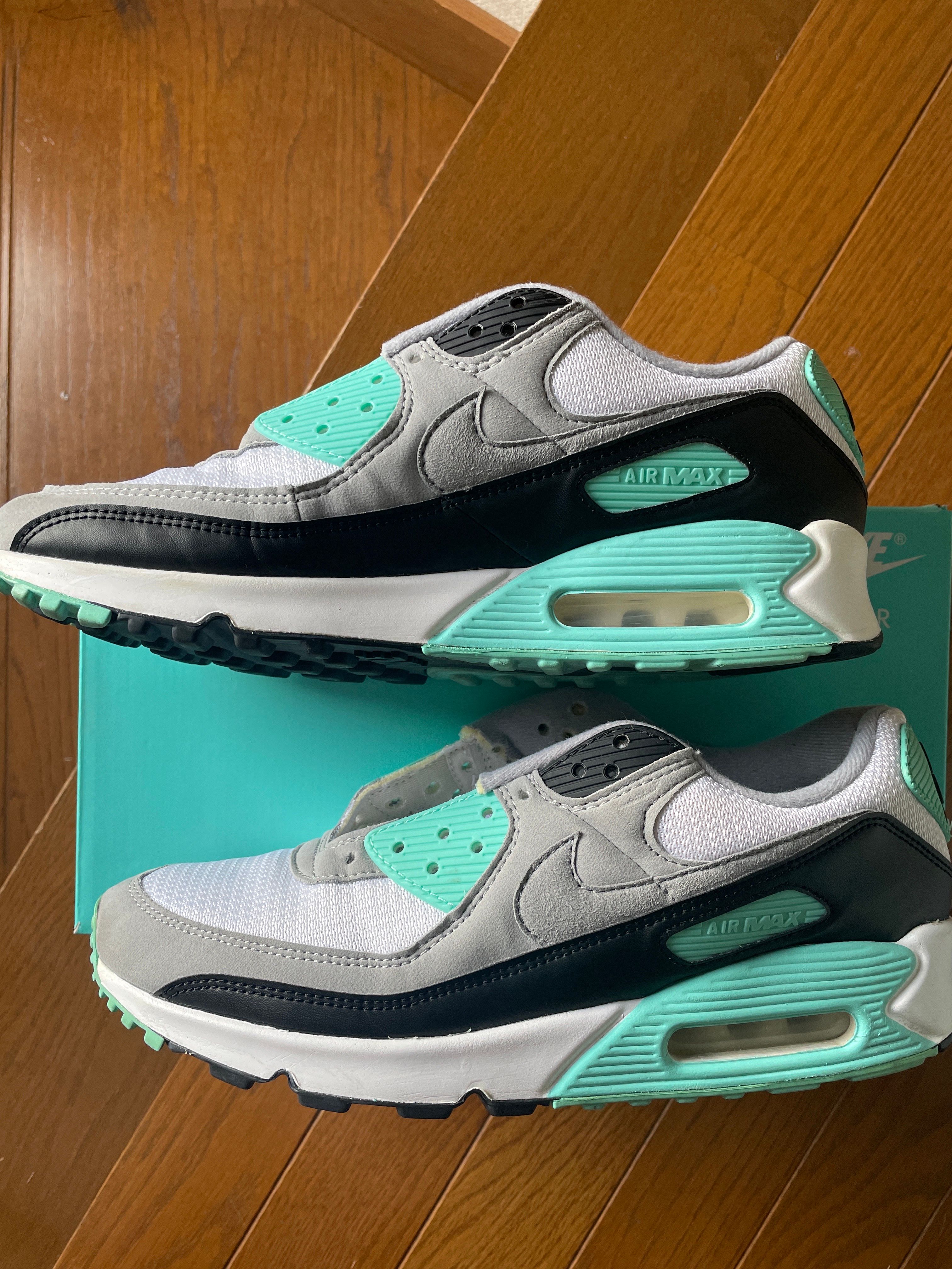 NIKE AIR MAX 90 "HYPER TURQUOISE/PARTICLE GREY"