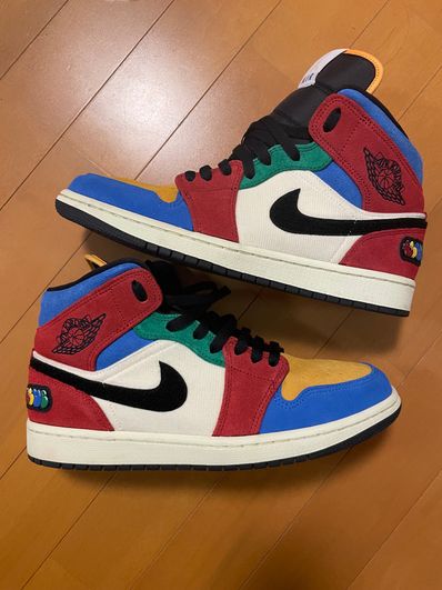 BLUE THE GREAT×NIKE AIR JORDAN 1 MID FEARLESS "MULTI"