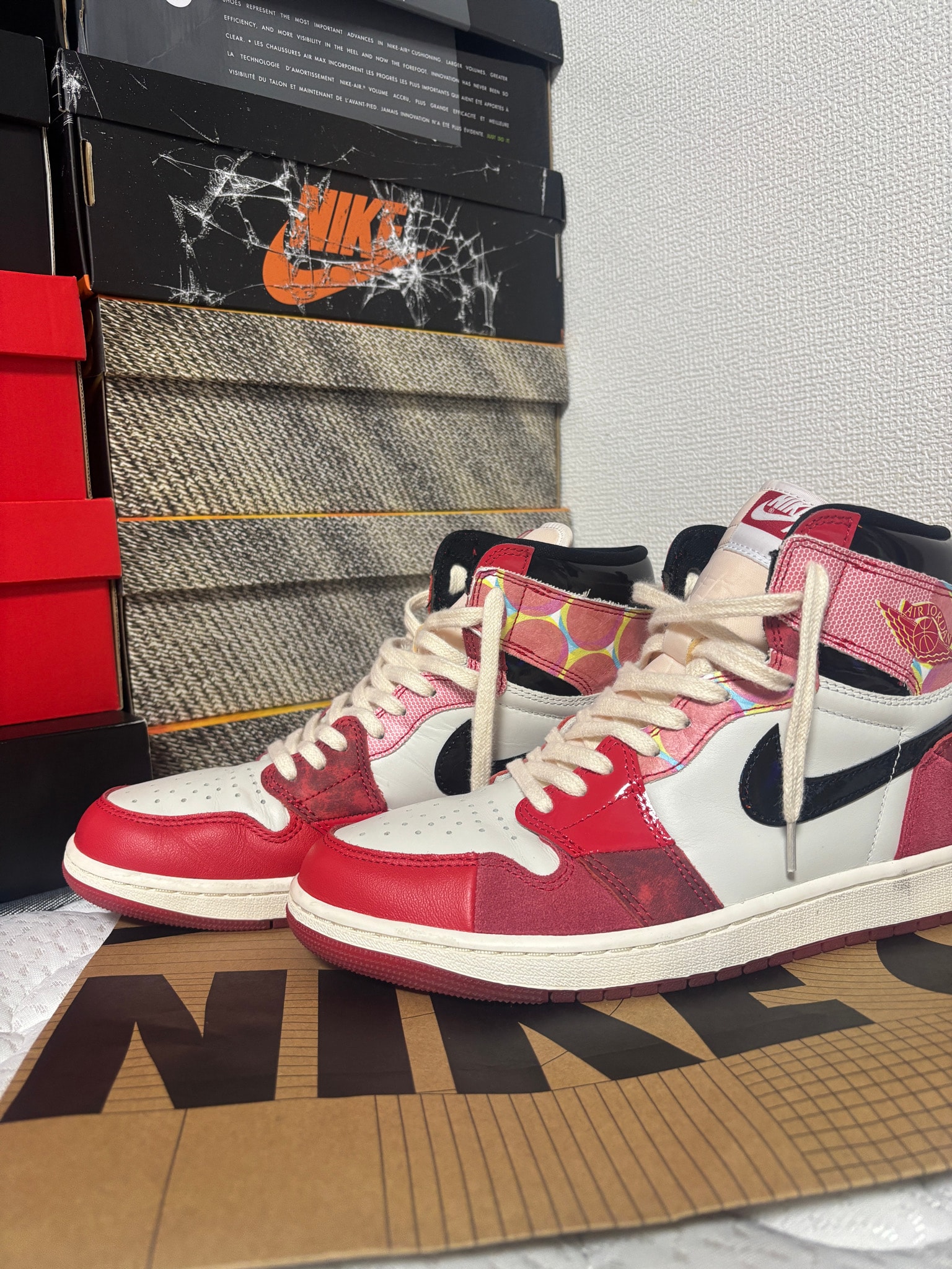 Spider-Man × Nike Air Jordan 1 Retro High OG SP "Spider-Man: Across the Spider-Verse/University Red"