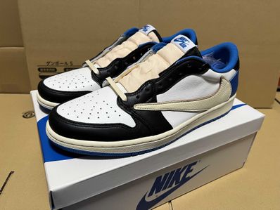 Travis Scott × fragment design × Nike Air Jordan 1 Low OG SP "Military Blue"
