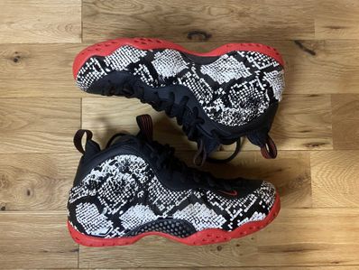 Nike Air Foamposite One "Sail/Black/Habanero Red"