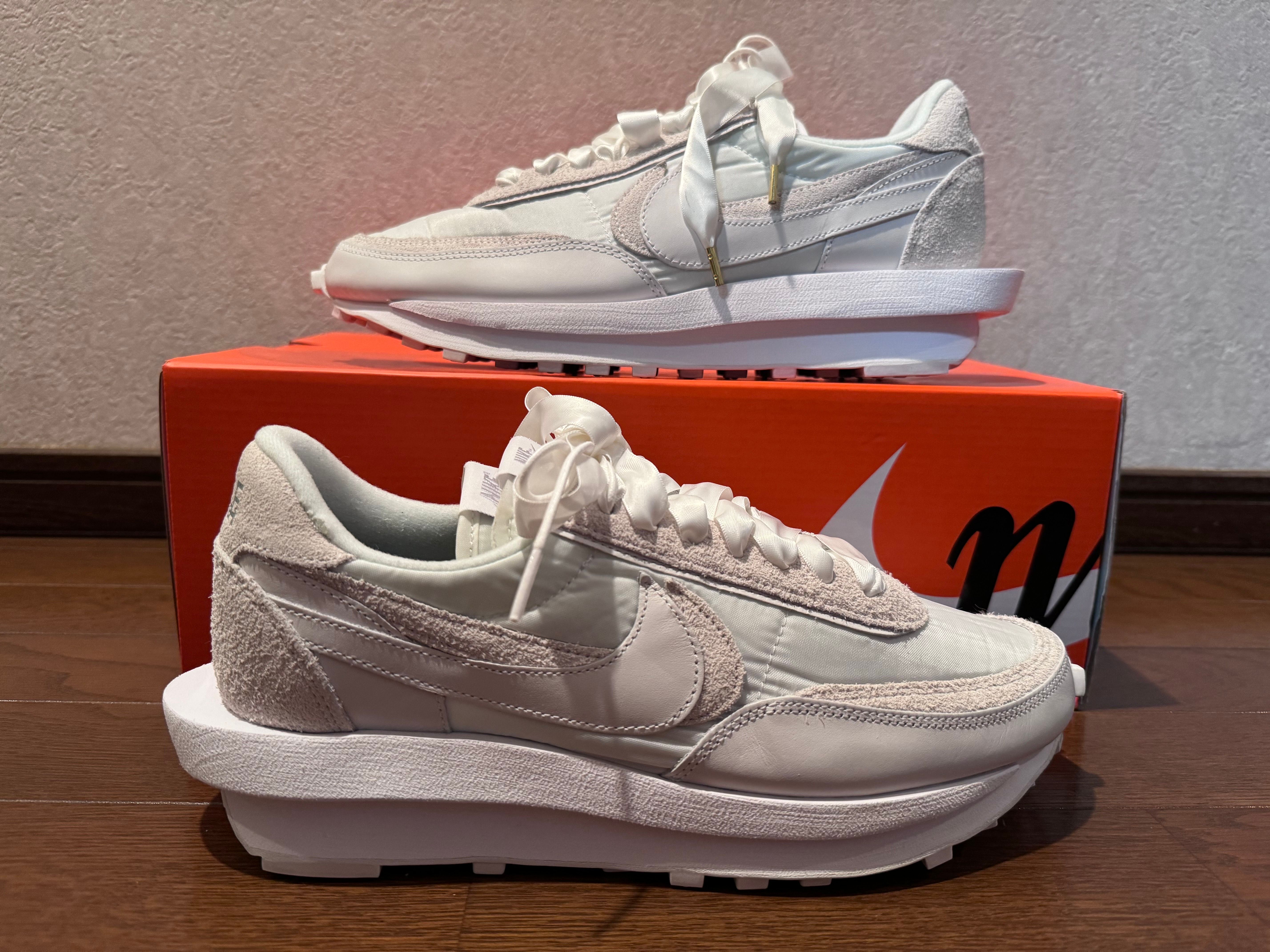 sacai × Nike LDV Waffle "Triple White"