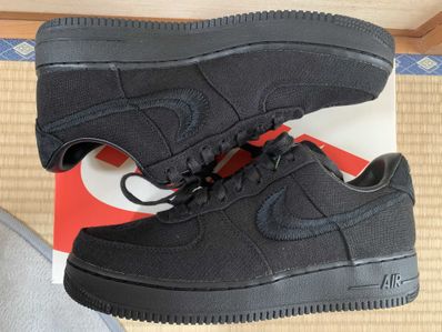 Stussy × Nike Air Force 1 Low "Triple Black"