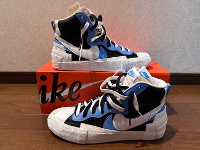 sacai × NIKE BLAZER MID "BLACK / BLUE"