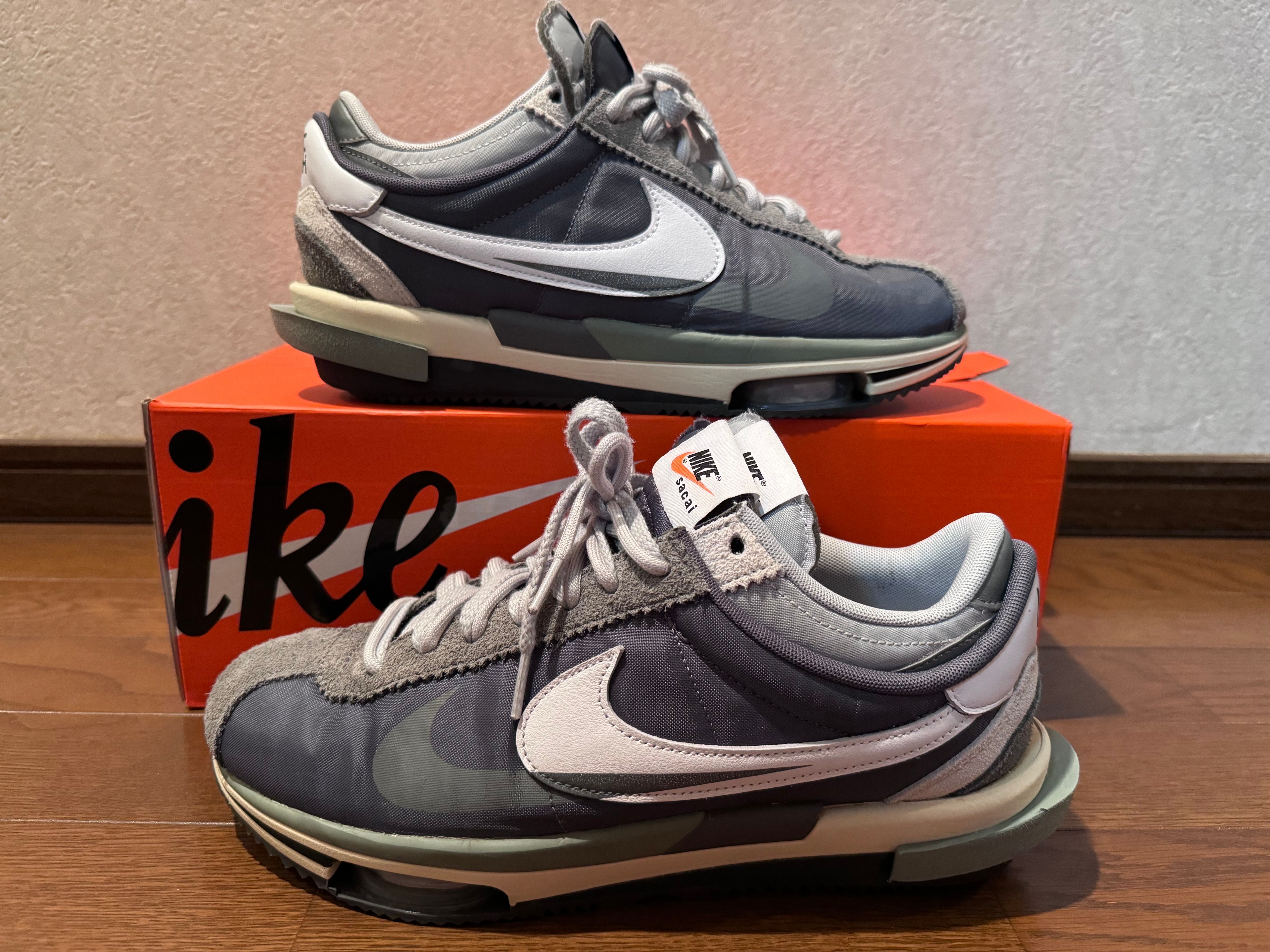 sacai × Nike Zoom Cortez "Iron Grey"