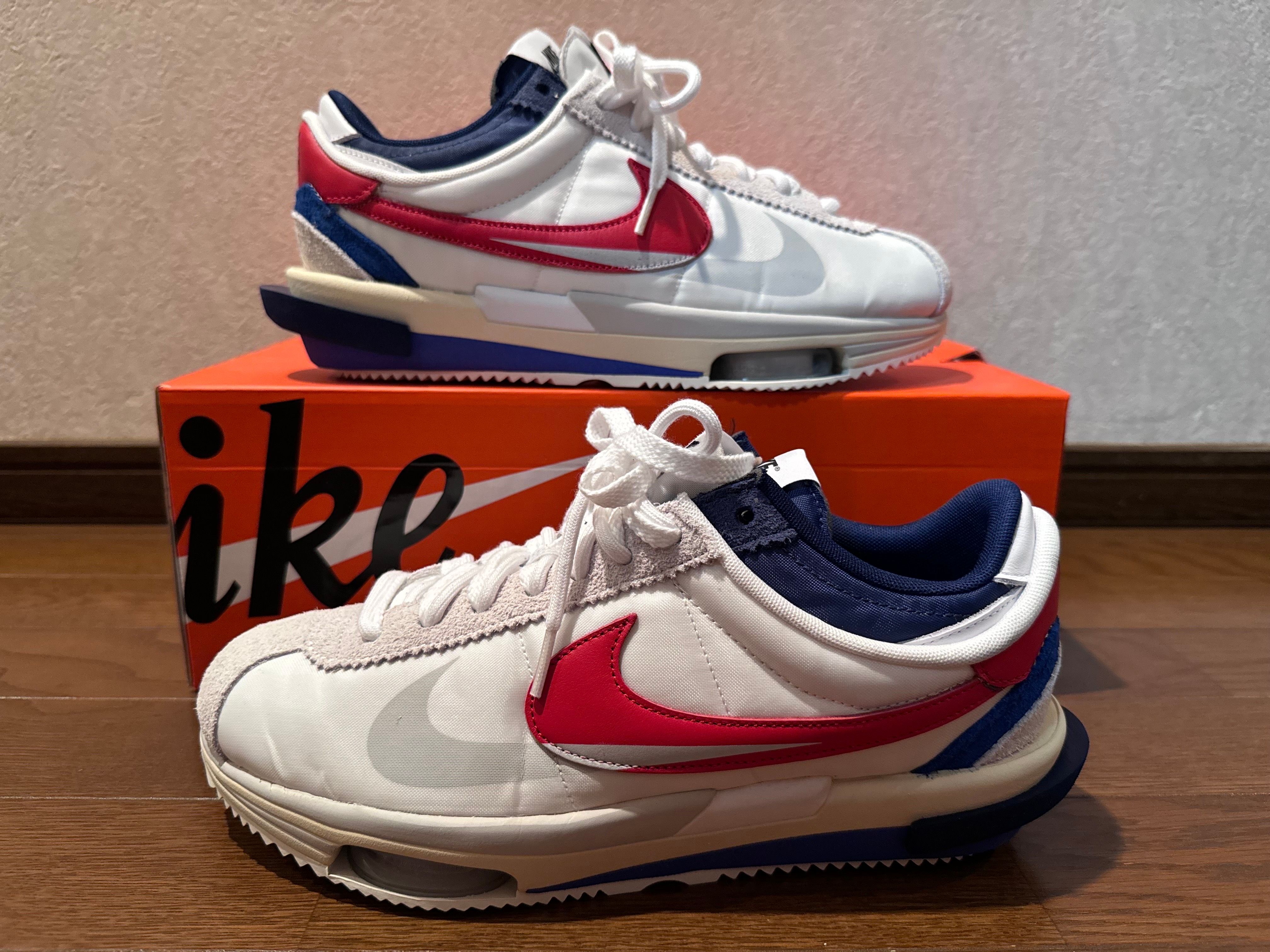 sacai × Nike Zoom Cortez "White and University Red"