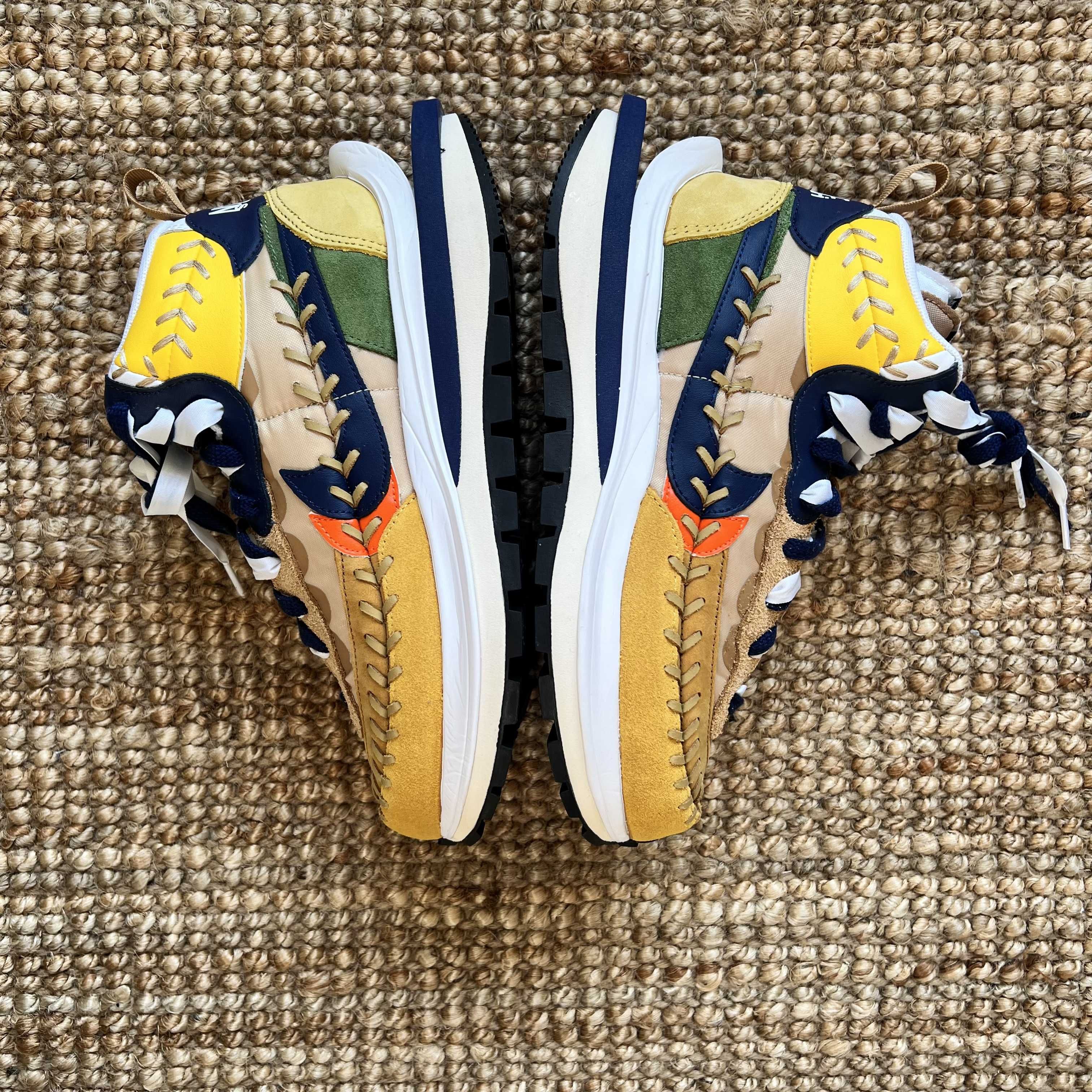 Jean-Paul Gaultier × sacai × Nike VaporWaffle "Sesame/Multi Color"