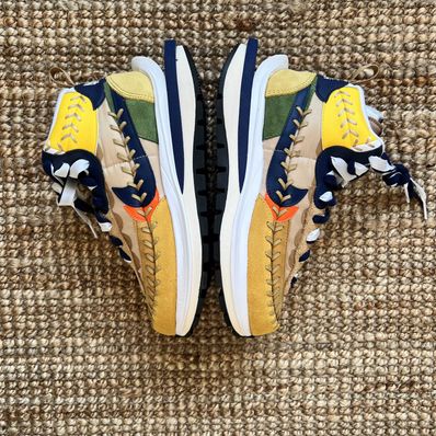 Jean-Paul Gaultier × sacai × Nike VaporWaffle "Sesame/Multi Color"