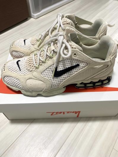 Stussy × Nike Air Zoom Spiridon CG 2 "Fossil/Black"