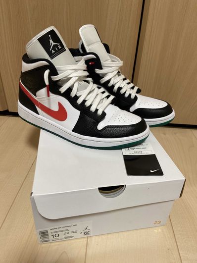 Nike Women's Air Jordan 1 Mid "White/Red/Yellow"