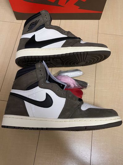 Travis Scott × Nike Air Jordan 1 Retro High OG TS SP "Sail/Dark Mocha"