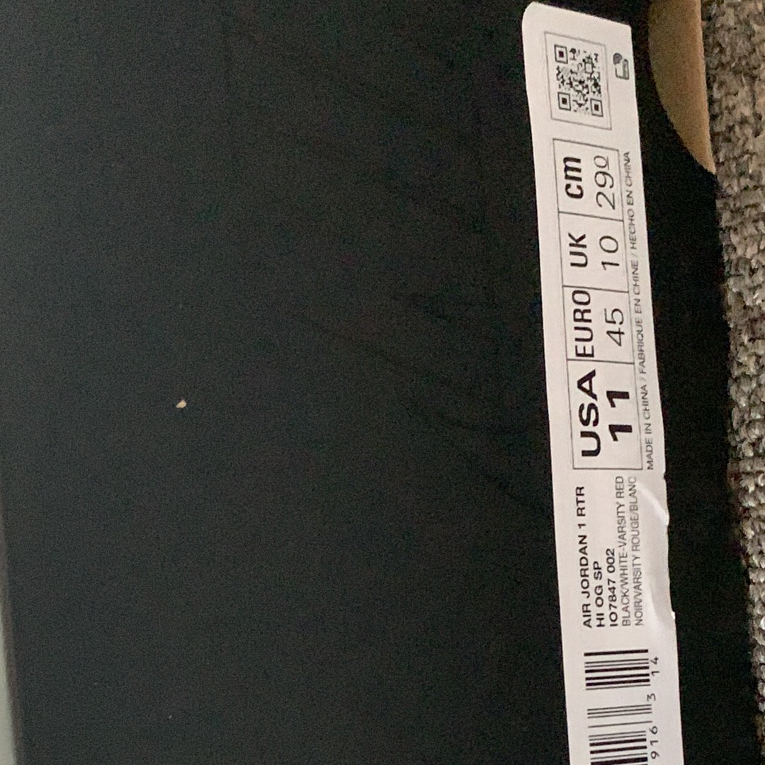 fragment design × UNION × Nike Air Jordan 1 High OG "Black/Varsity Red"