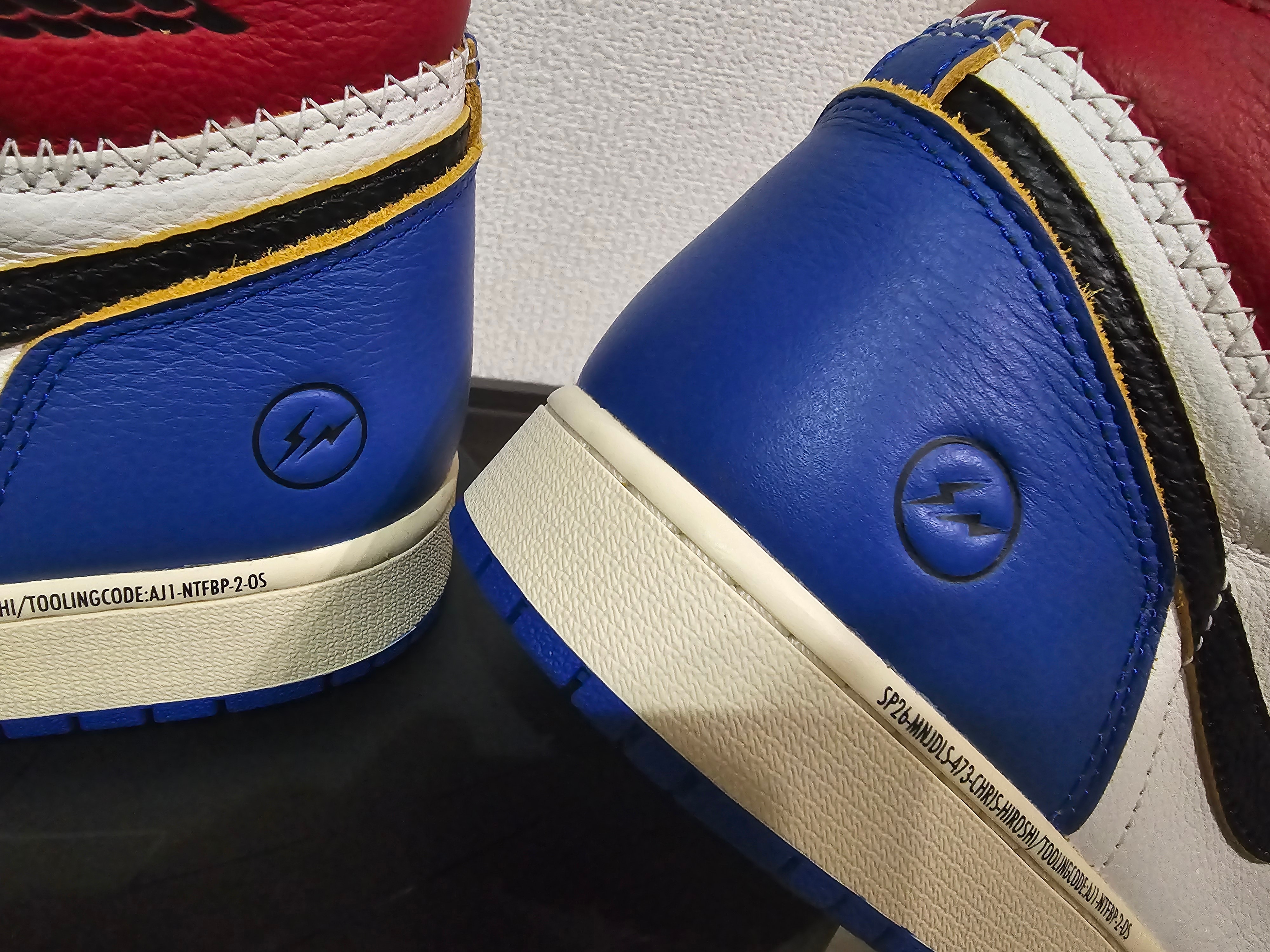 fragment design × UNION × Nike Air Jordan 1 High OG "Black/Varsity Red"